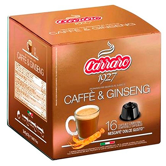 Напій в капсулах Carraro Caffè & Ginseng Dolce Gusto (16 шт.)