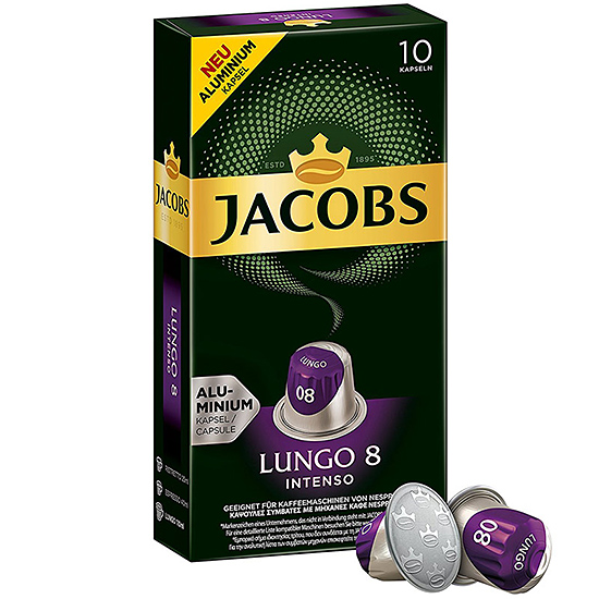Кава в капсулах Jacobs Lungo 8 Intenso (10 шт.)