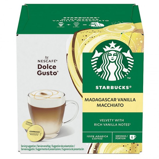 Кава в капсулах Starbucks Dolce Gusto Madagascar Vanilla Macchiato (12 шт.)