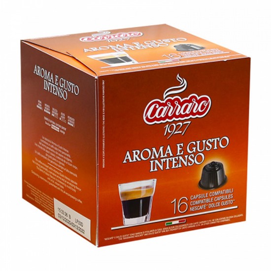 Кава в капсулах Carraro Aroma E Gusto Intenso Dolce Gusto (16 шт.)