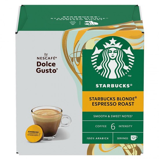 Кава в капсулах Starbucks Dolce Gusto Blonde Espresso Roast (12 шт.)