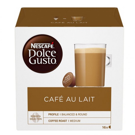Кава в капсулах Nescafe Dolce Gusto Cafe Au Lait (16 шт.)