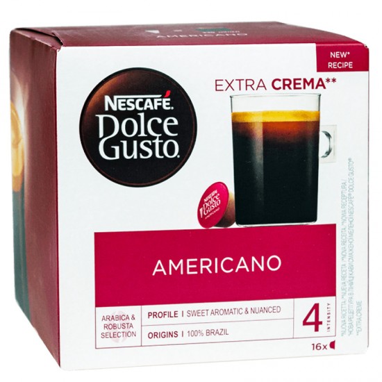 Кава в капсулах Nescafe Dolce Gusto Americano Extra Crema (16 шт.)