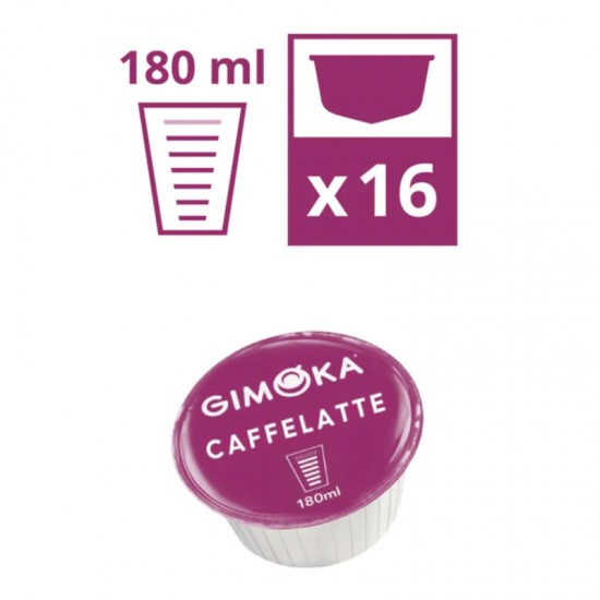 Кава в капсулах Gimoka Dolce Gusto Caffe Latte (16 шт.)