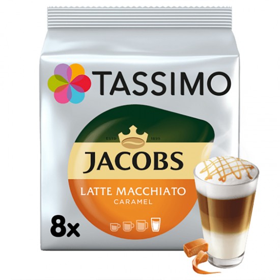 Кава в капсулах Tassimo Jacobs Latte Macchiato Caramel (8 шт)