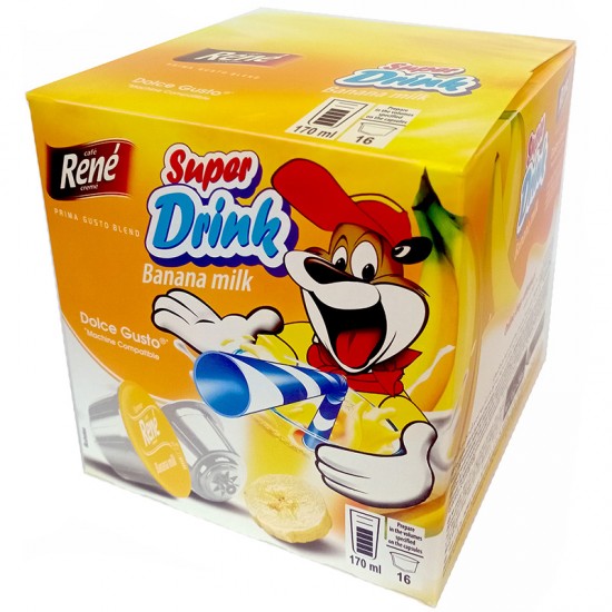 Молочний напій у капсулах Cafe Rene Banana Milk Dolce Gusto (16 шт.)