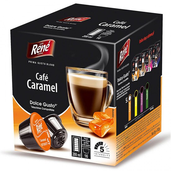 Кава в капсулах Cafe Rene Dolce Gusto Caramel Cafe (16 шт.)
