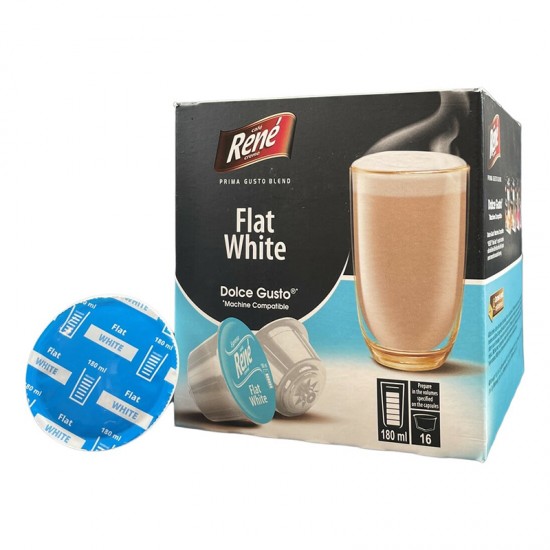Кава в капсулах Cafe Rene Dolce Gusto Flat White (16 шт.)