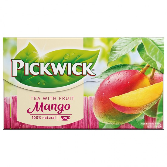 Чай Pickwick чорний ароматизований зі шматочками манго 20х1,5г (8711000564394)