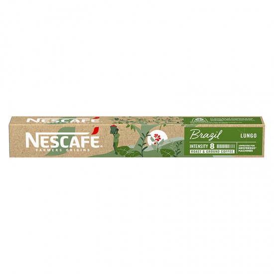 Кава в капсулах Nescafe Farmers Origin Brazil Lungo (10 шт.)
