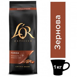 Кава в зернах L'OR Espresso Forza 1 кг