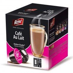 Кава в капсулах Cafe Rene Dolce Gusto Cafe Au Lait (16 шт.)